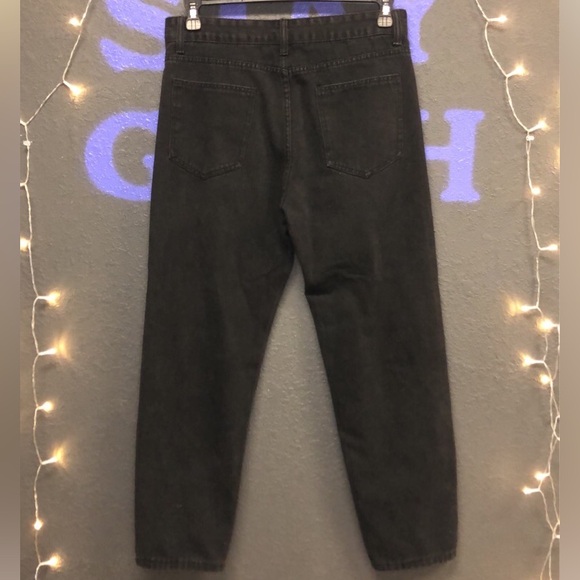 Black Goth Denim Jeans - Picture 5 of 5